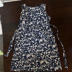 Motherhood Maternity Blue and White Floral Dress